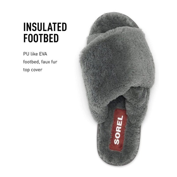 Sorel Shoes Sorel Womens Go Mail Run Fluffy Slide Slippers Size